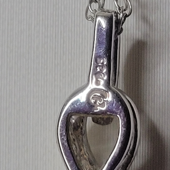 Simply Stunning Pulse Opal and Sterling Silver (925) Necklace - Picture 9 of 10